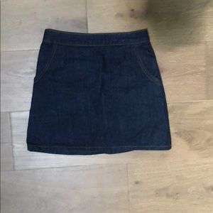 Topshop Denim Moto mini skirt